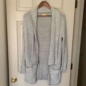 Princess Vera Wang Gray Open-Front Cardigan